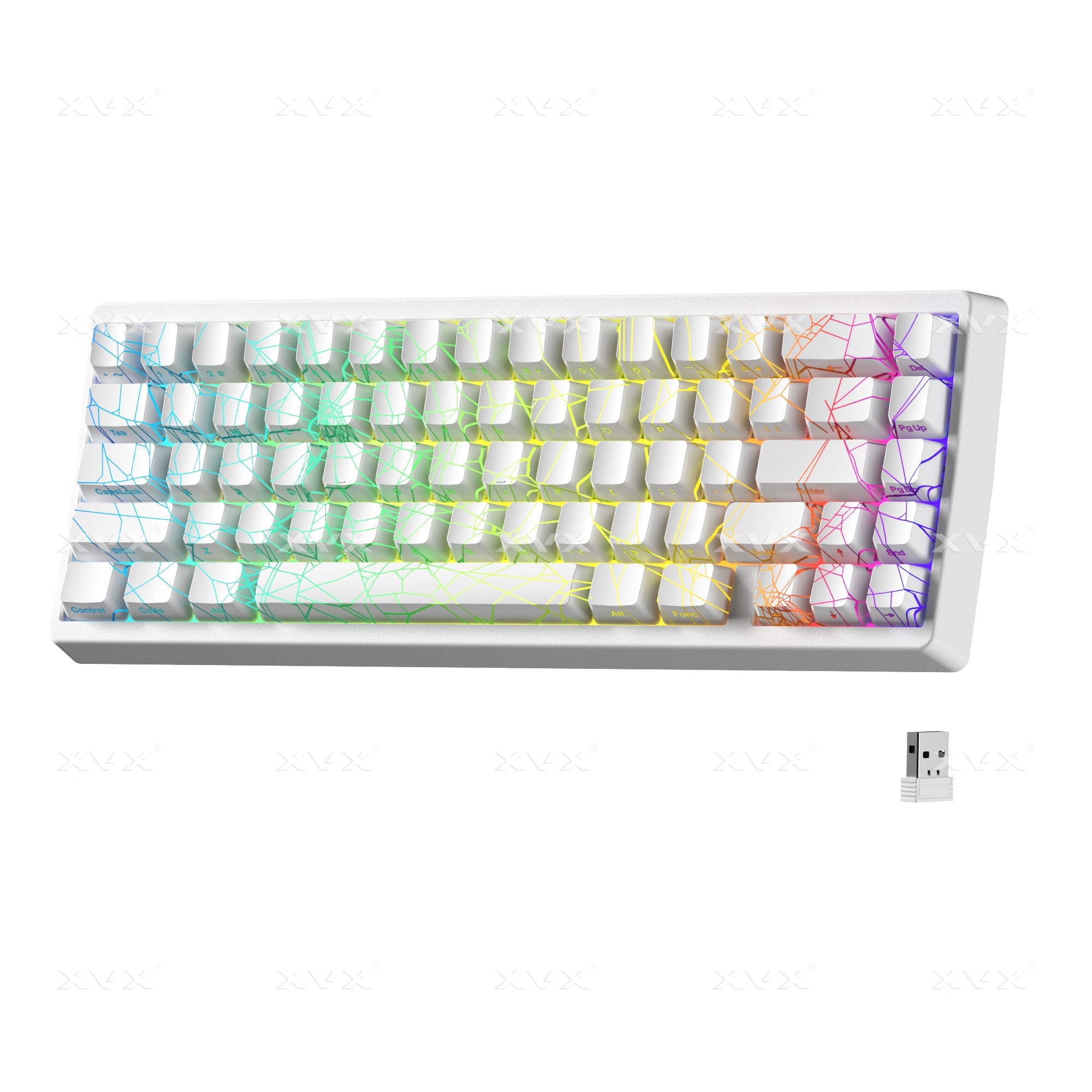 M67 JadeStone Spider Web Tri-Mode RGB Mechanical Keyboard