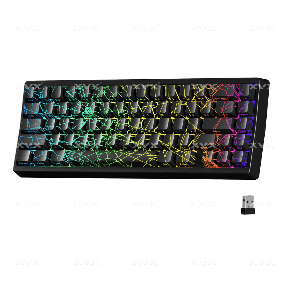 M67 JadeStone Spider Web Tri-Mode RGB Mechanical Keyboard