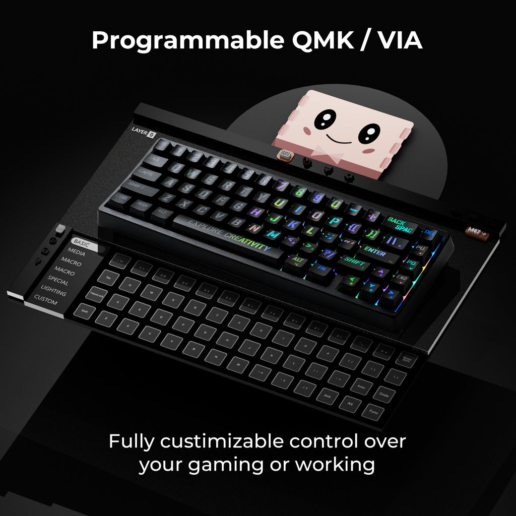 M67 JadeStone Miami Tri-Mode RGB Mechanical Keyboard