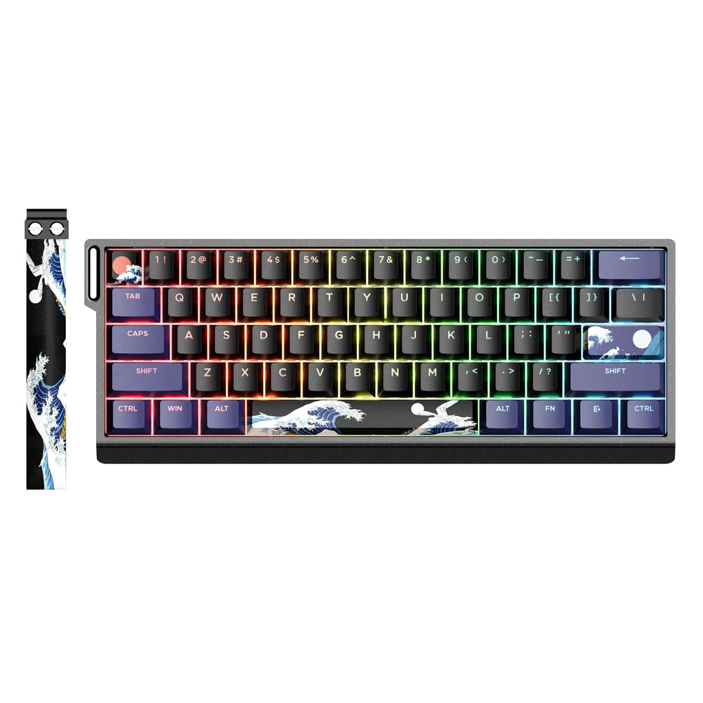 H61 Kanagawa 60% CNC Aluminum Hot-Swappable Wired Mechanical Keyboard