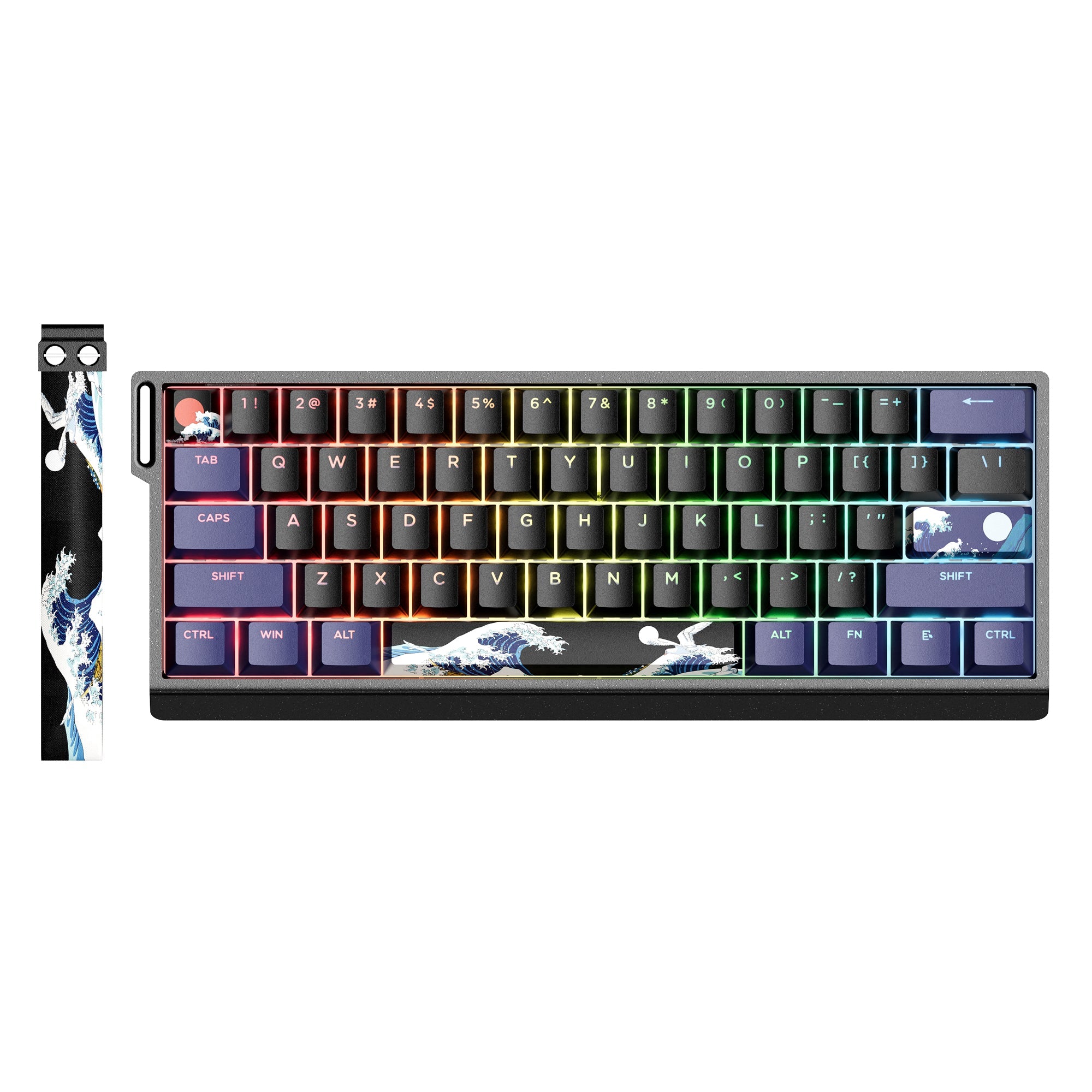 H61 Kanagawa 60% CNC Aluminum Hot-Swappable Wired Mechanical Keyboard