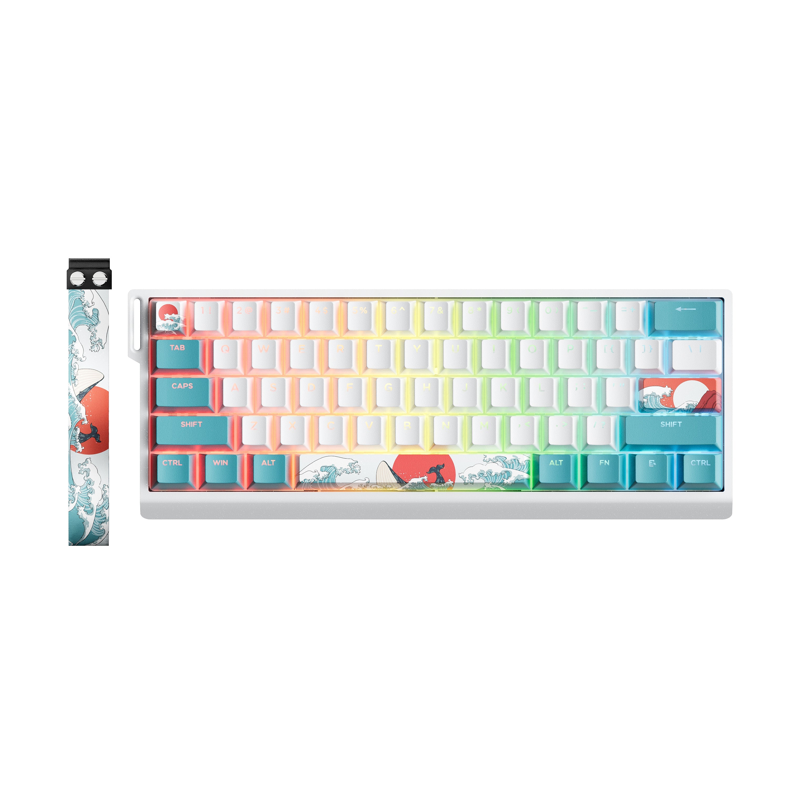 H61 Kanagawa 60% CNC Aluminum Hot-Swappable Wired Mechanical Keyboard