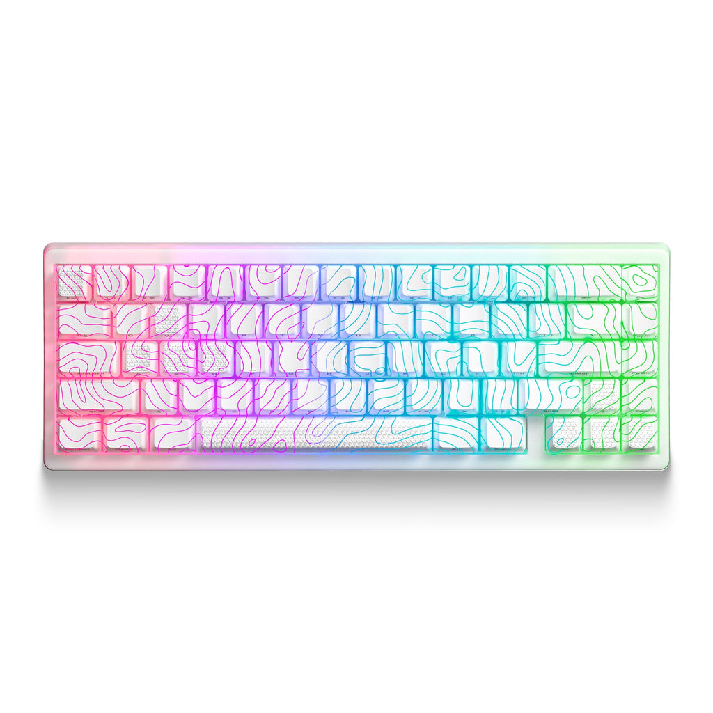 M67 JadeStone Stellar White Tri-Mode RGB Mechanical Keyboard
