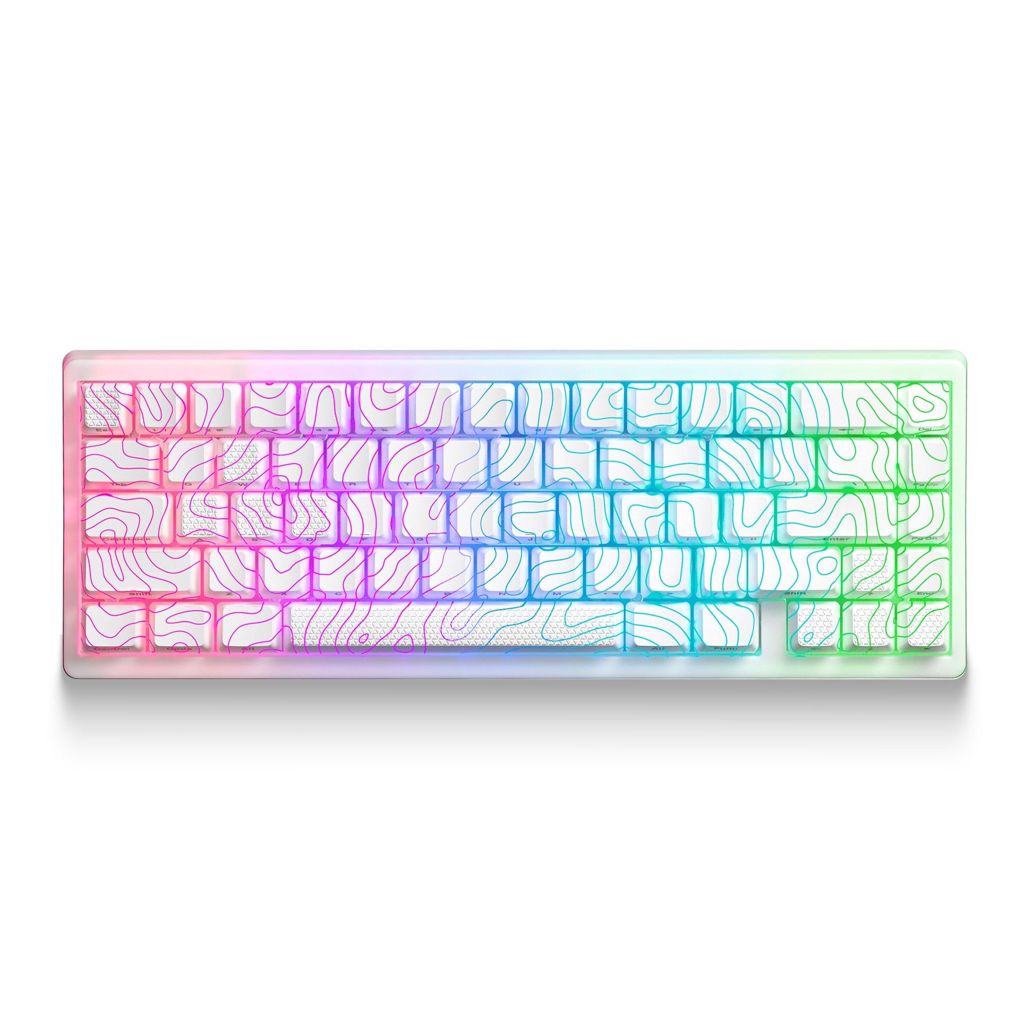 M67 JadeStone Stellar White Tri-Mode RGB Mechanical Keyboard