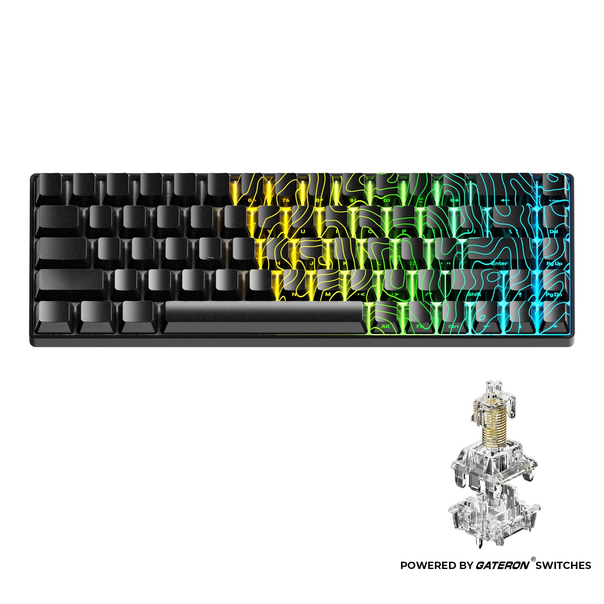 HE68 68% Rapid Trigger Hall Effect Wired Magnetic Gaming Keyboard