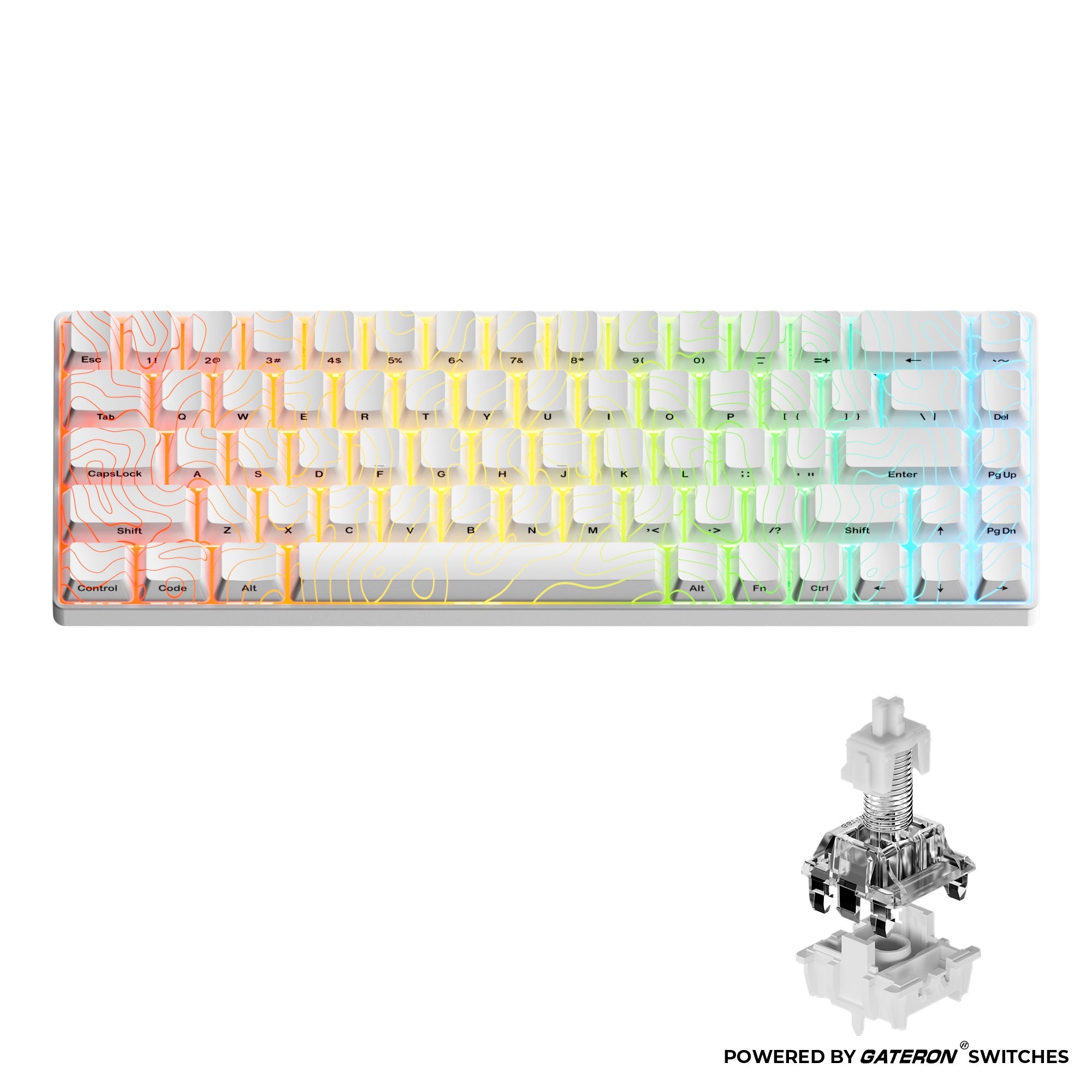HE68 68% Rapid Trigger Hall Effect Wired Magnetic Gaming Keyboard