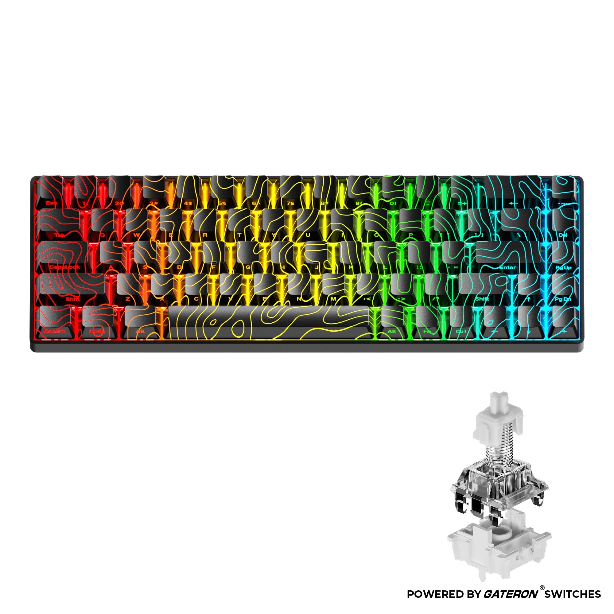 HE68 68% Rapid Trigger Hall Effect Wired Magnetic Gaming Keyboard