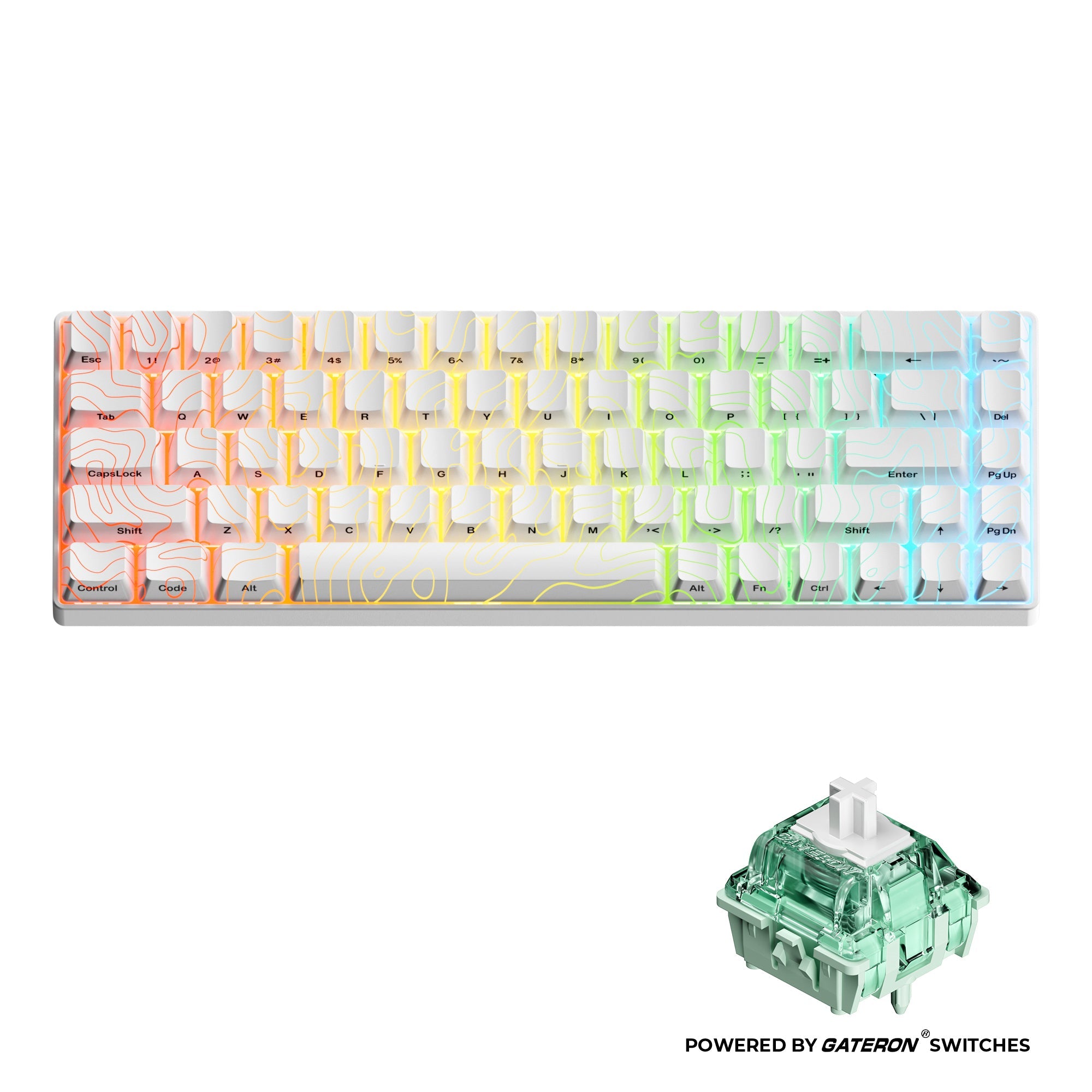 HE68 68% Rapid Trigger Hall Effect Wired Magnetic Gaming Keyboard