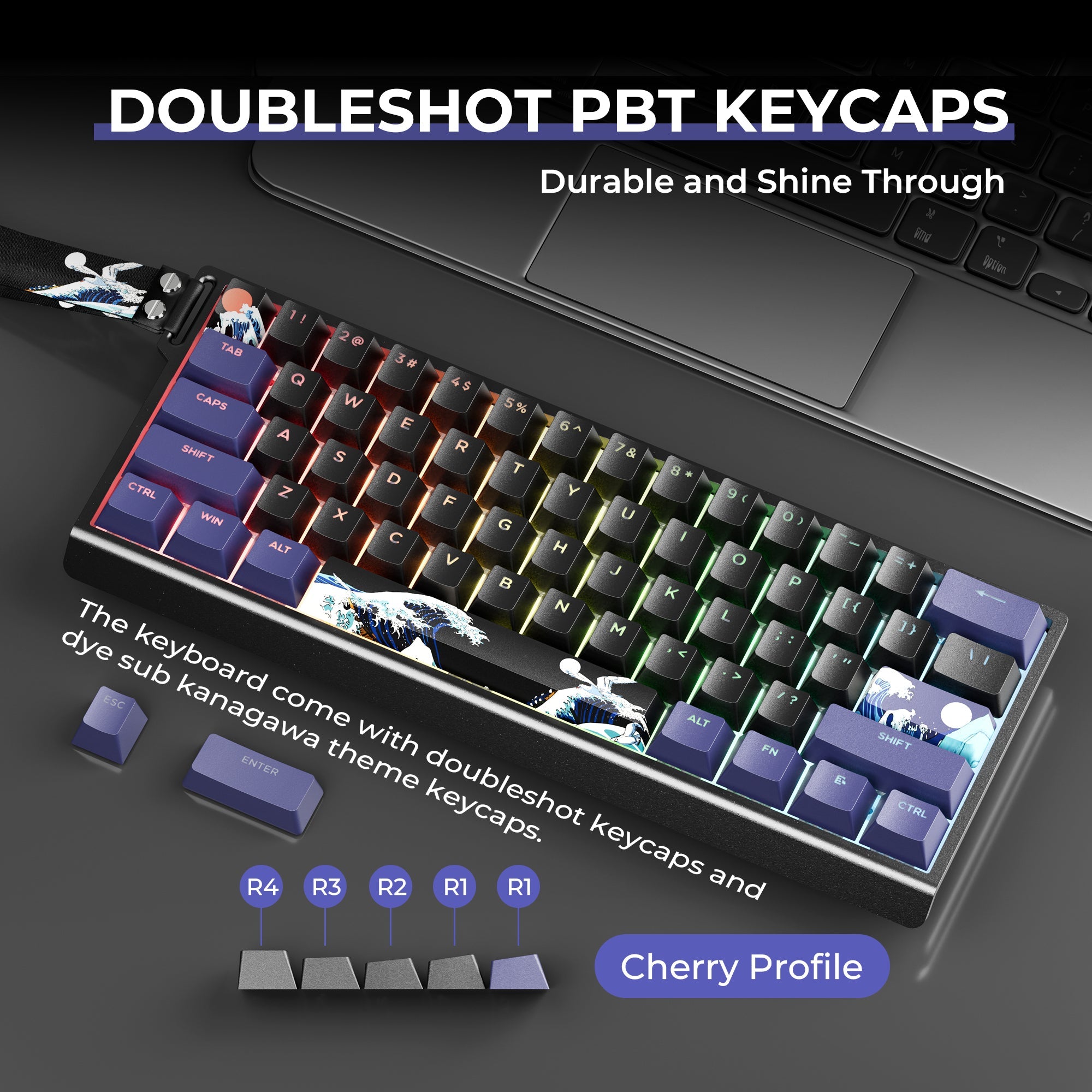 H61 Kanagawa 60% CNC Aluminum Hot-Swappable Wired Mechanical Keyboard