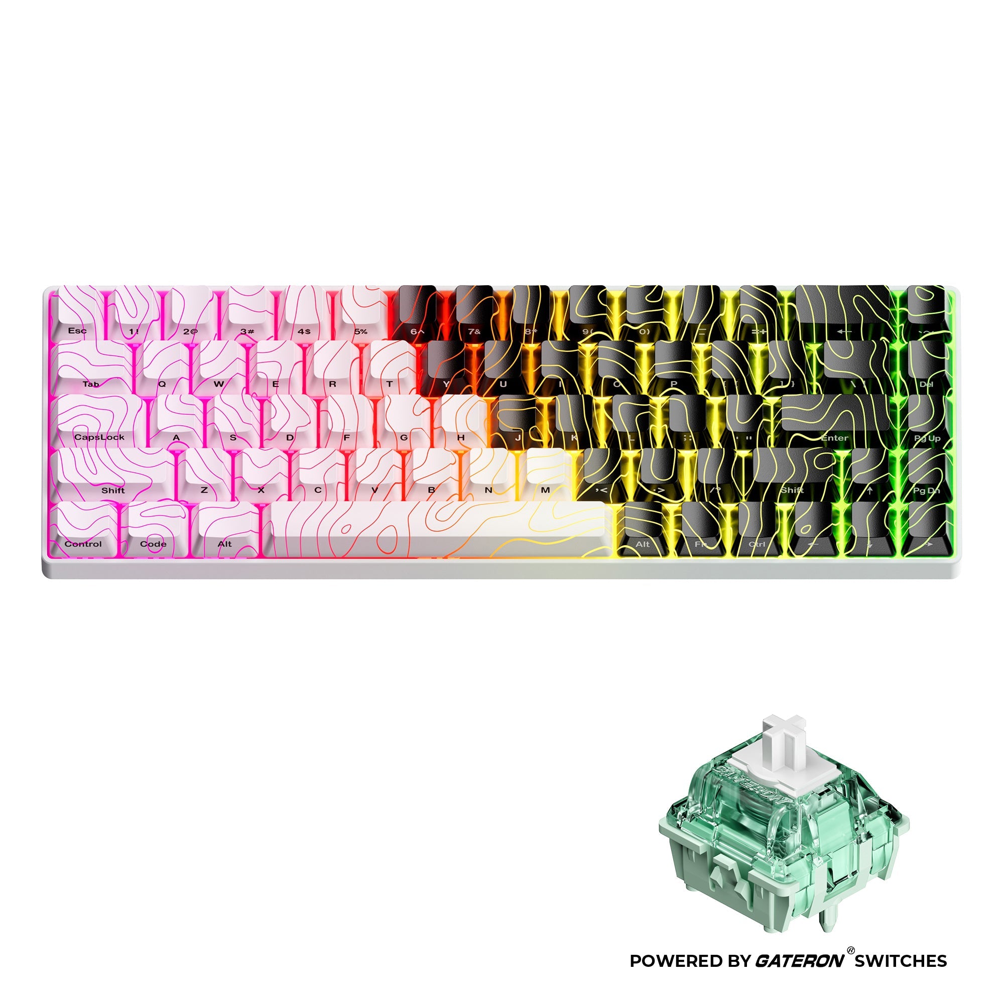 HE68 68% Rapid Trigger Hall Effect Wired Magnetic Gaming Keyboard