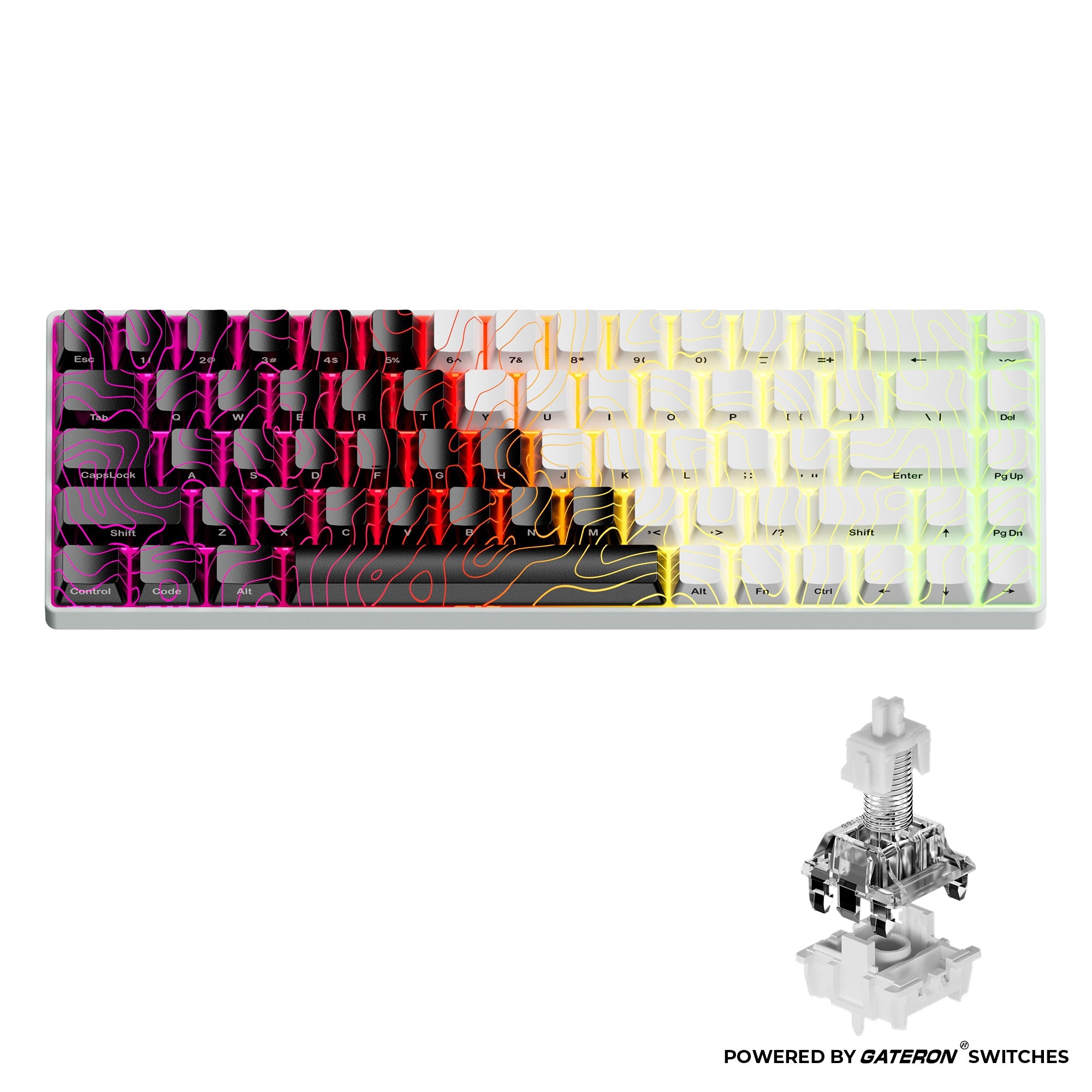HE68 68% Rapid Trigger Hall Effect Wired Magnetic Gaming Keyboard