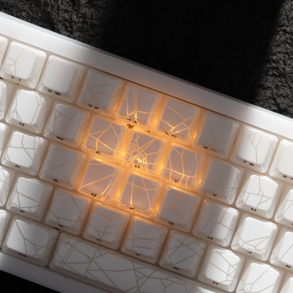 M67 JadeStone Spider Web Tri-Mode RGB Mechanical Keyboard