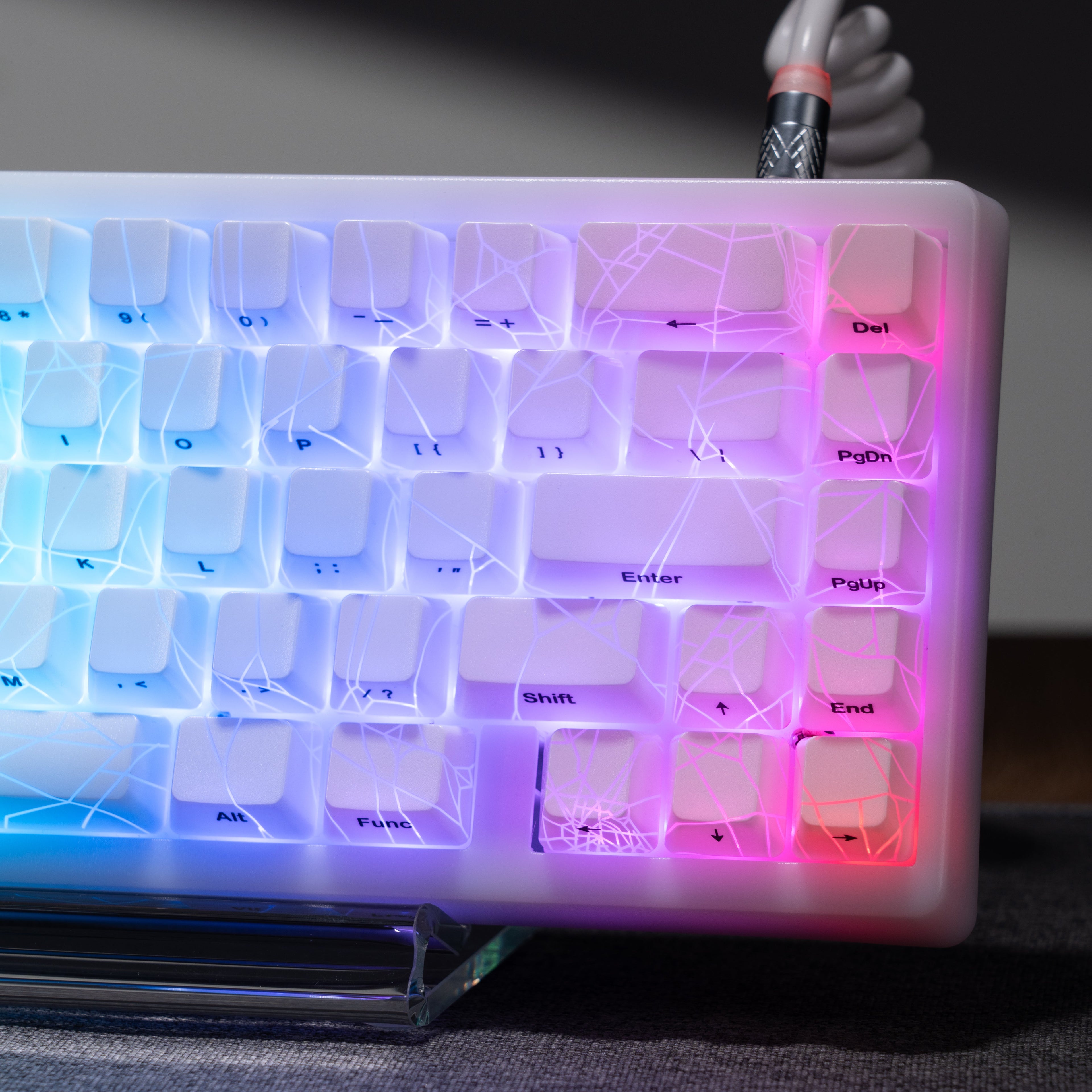 M67 JadeStone Spider Web Tri-Mode RGB Mechanical Keyboard