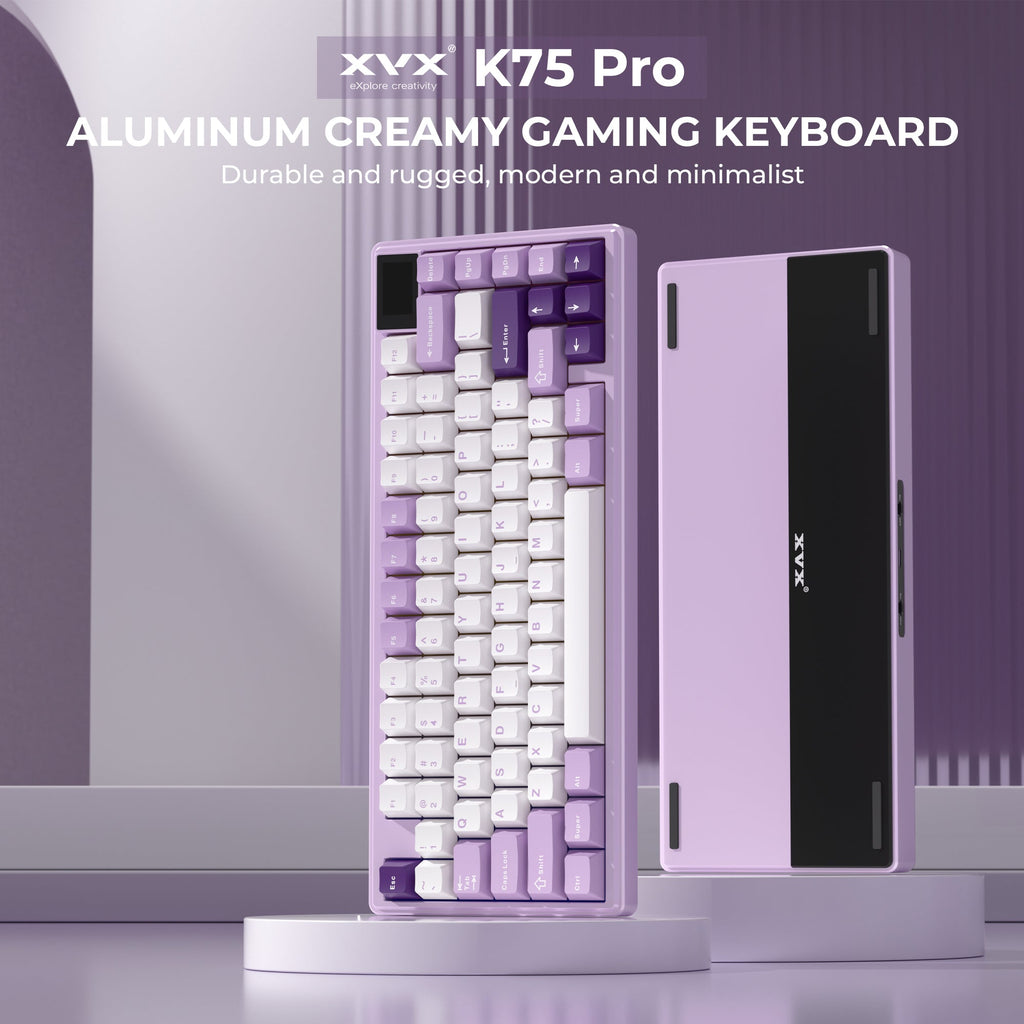 K75 Pro 75% CNC Aluminum Wireless Gasket Mechanical Keyboard