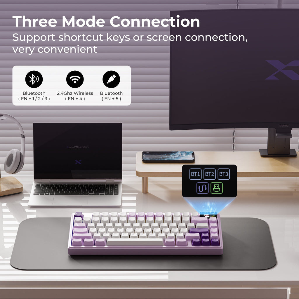 K75 Pro 75% CNC Aluminum Wireless Gasket Mechanical Keyboard