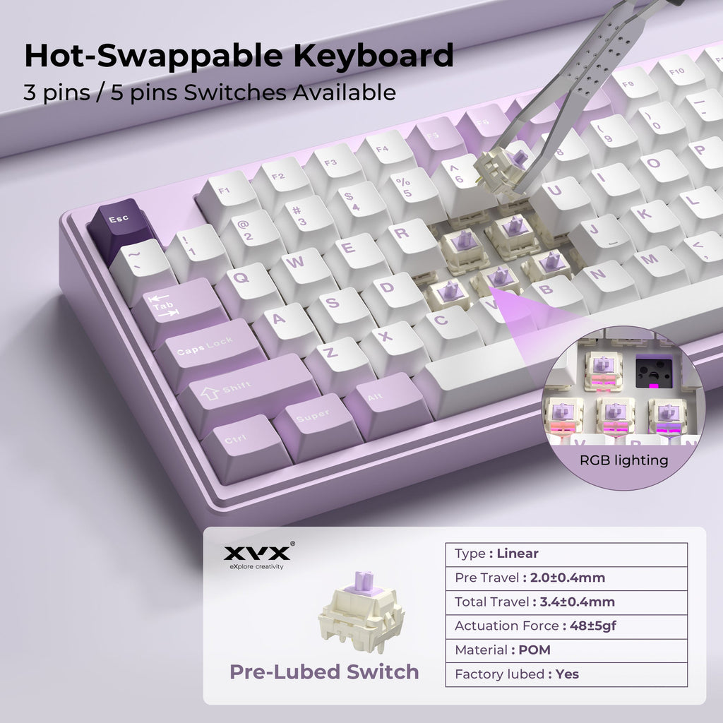 K75 Pro 75% CNC Aluminum Wireless Gasket Mechanical Keyboard
