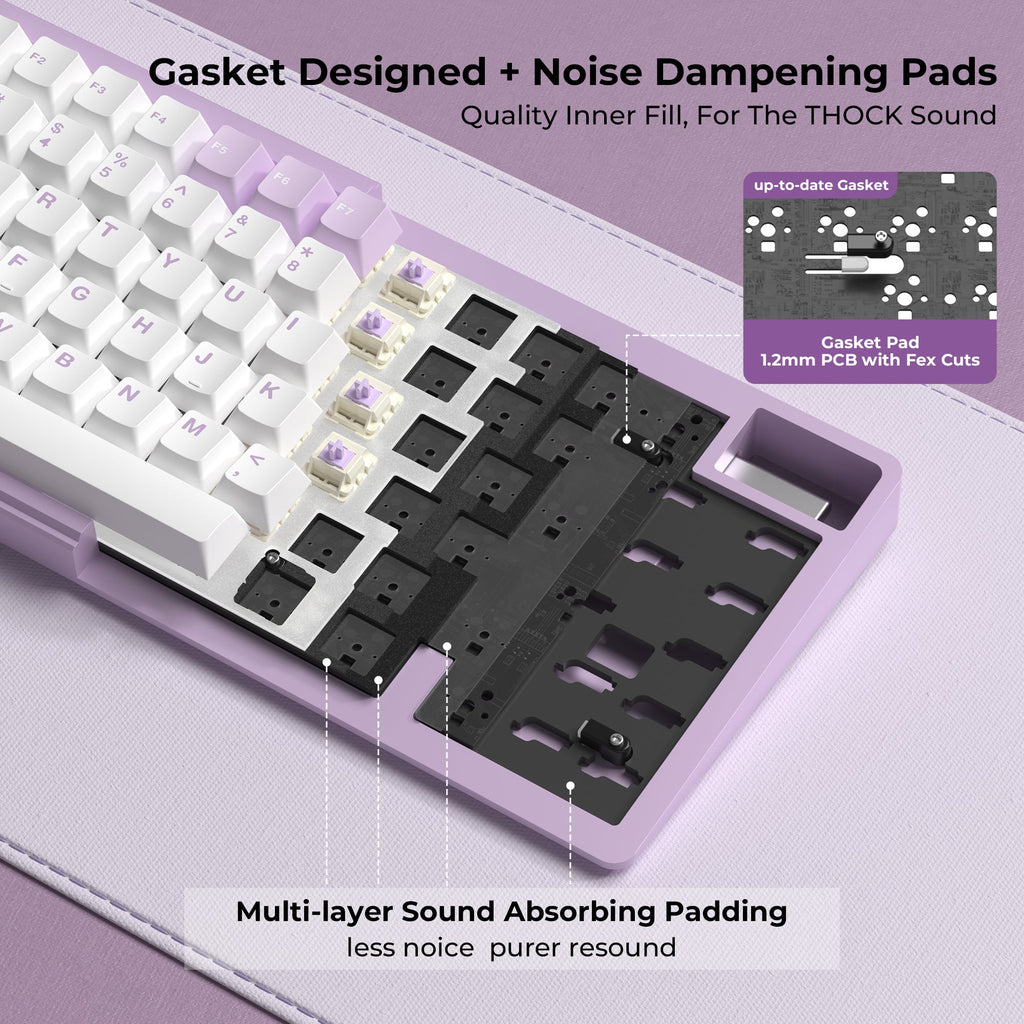 K75 Pro 75% CNC Aluminum Wireless Gasket Mechanical Keyboard