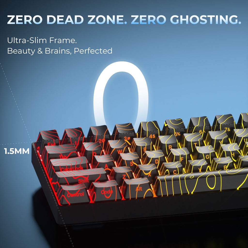 HE68 68% Rapid Trigger Hall Effect Wired Magnetic Gaming Keyboard