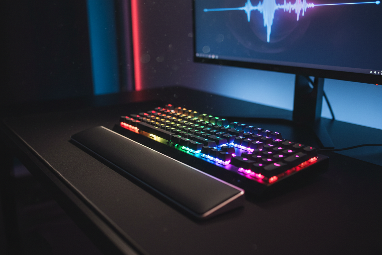 TactiKeys Dark Desk RGB Hero